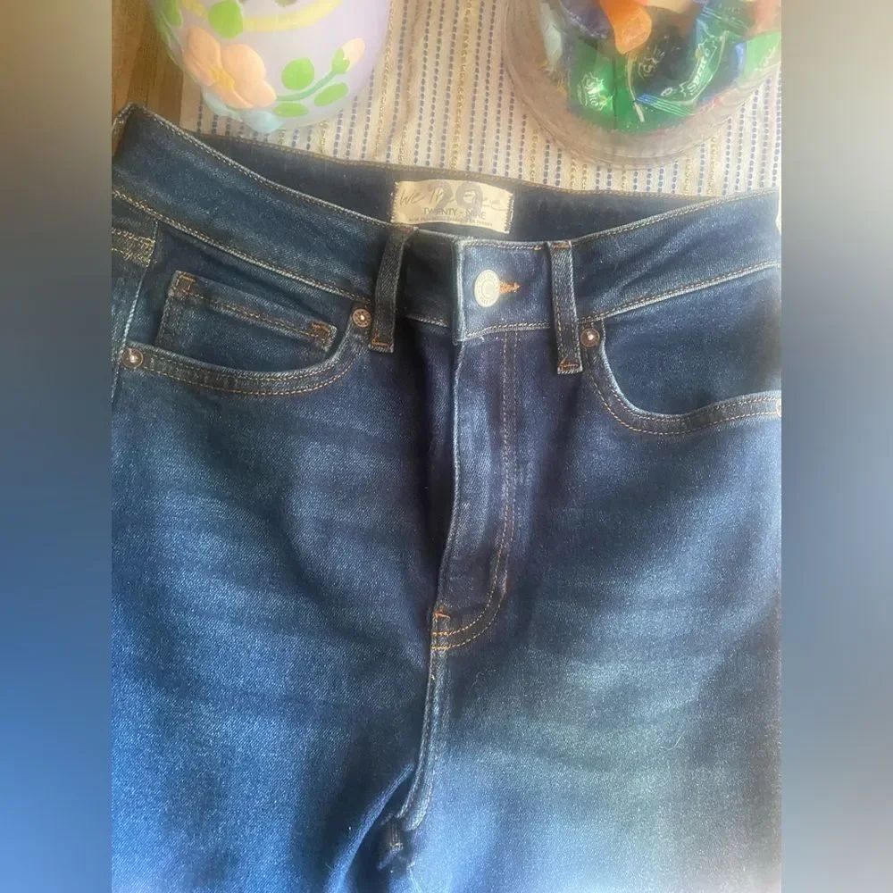 Free People Jeans Womens Size 29 Blue Denim Skiny Leg High Rise NWT - Picture 8 of 16